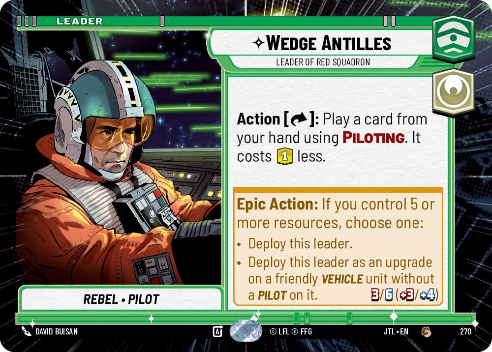 Wedge Antilles - Leader of Red Squadron (270) (Hyperspace) (270) [Jump to Lightspeed] | Fandemonia Ltd