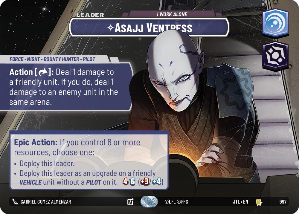 Asajj Ventress - I Work Alone (997) (Showcase) (997) [Jump to Lightspeed] | Fandemonia Ltd