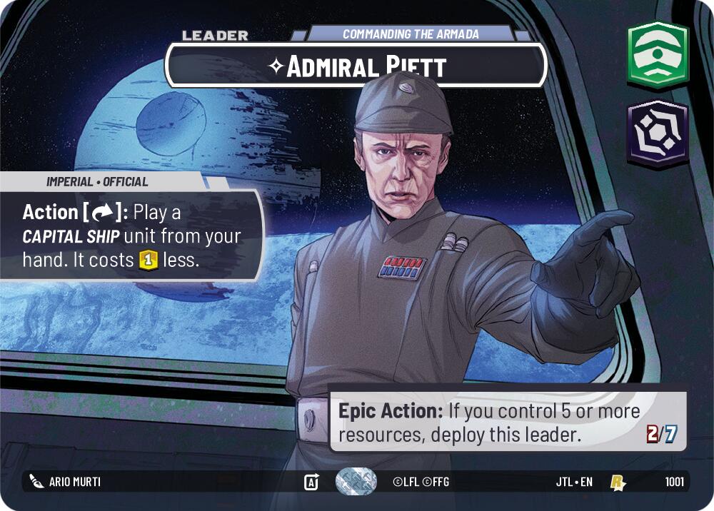 Admiral Piett - Commanding the Armada (1001) (Showcase) (1001) [Jump to Lightspeed] | Fandemonia Ltd