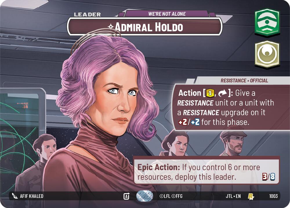 Admiral Holdo - We're Not Alone (1003) (Showcase) (1003) [Jump to Lightspeed] | Fandemonia Ltd