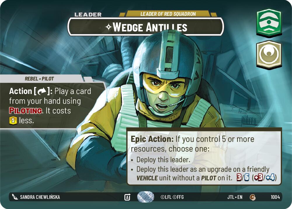 Wedge Antilles - Leader of Red Squadron (1004) (Showcase) (1004) [Jump to Lightspeed] | Fandemonia Ltd