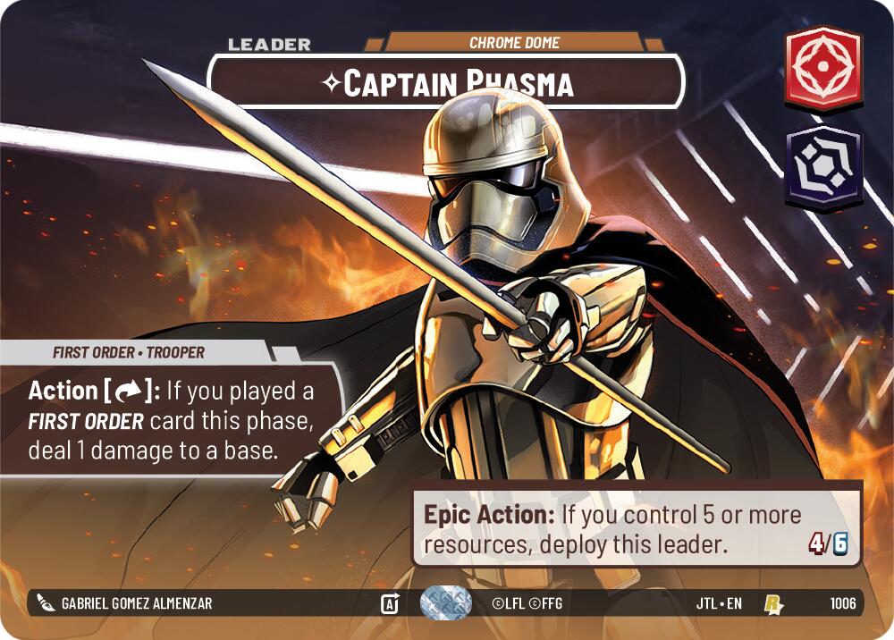 Captain Phasma - Chrome Dome (1006) (Showcase) (1006) [Jump to Lightspeed] | Fandemonia Ltd