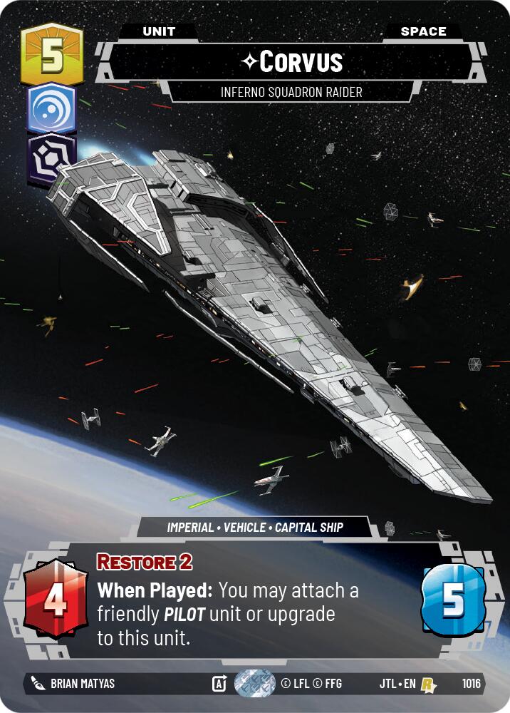 Corvus - Inferno Squadron Raider (1016) (Prestige) (1016) [Jump to Lightspeed] | Fandemonia Ltd