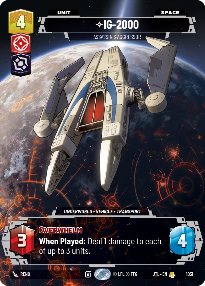 IG-2000 - Assassin's Aggressor (1031) (Prestige) (1031) [Jump to Lightspeed] | Fandemonia Ltd
