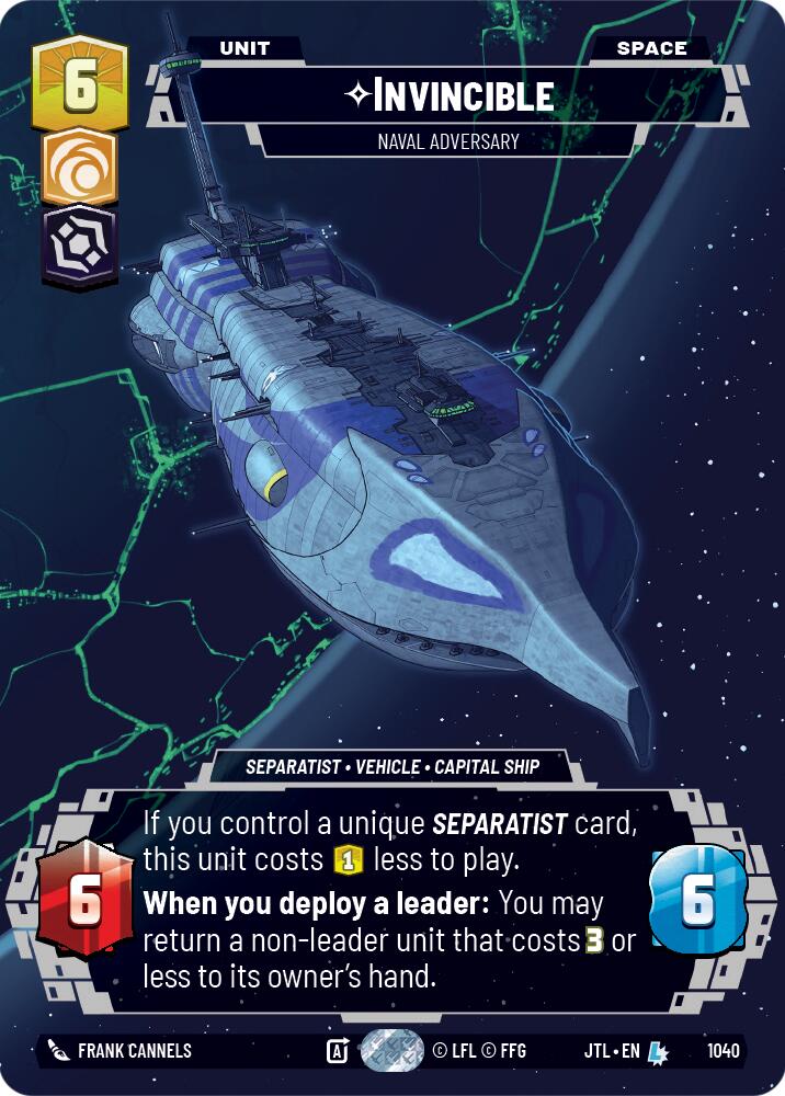Invincible - Naval Adversary (1040) (Prestige) (1040) [Jump to Lightspeed] | Fandemonia Ltd