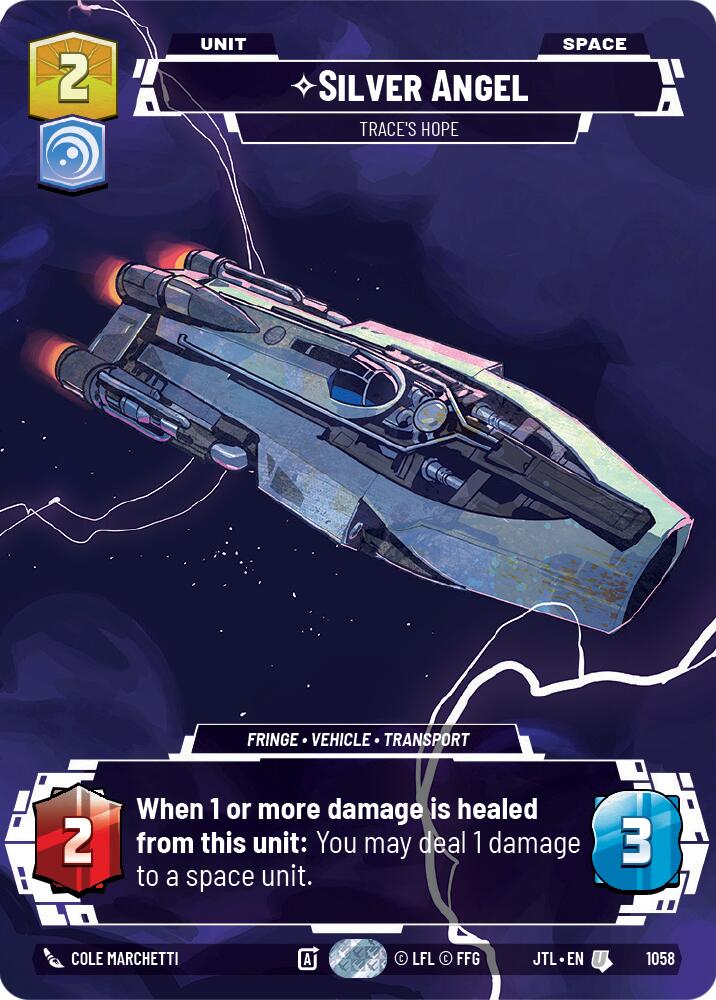 Silver Angel - Trace's Hope (1058) (Prestige Foil) (1058) [Jump to Lightspeed] | Fandemonia Ltd
