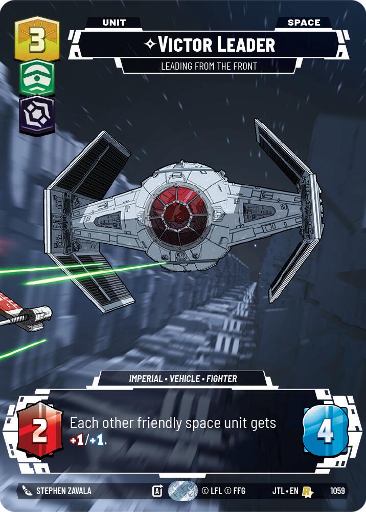 Victor Leader - Leading from the Front (1059) (Prestige Foil) (1059) [Jump to Lightspeed] | Fandemonia Ltd