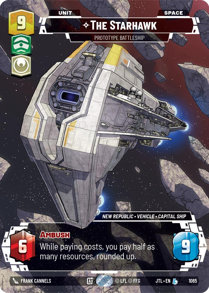 The Starhawk - Prototype Battleship (1065) (Prestige Foil) (1065) [Jump to Lightspeed] | Fandemonia Ltd