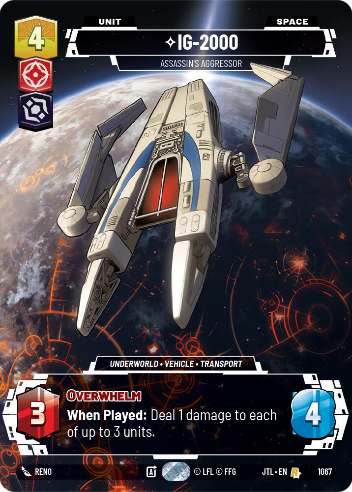 IG-2000 - Assassin's Aggressor (1067) (Prestige Foil) (1067) [Jump to Lightspeed] | Fandemonia Ltd
