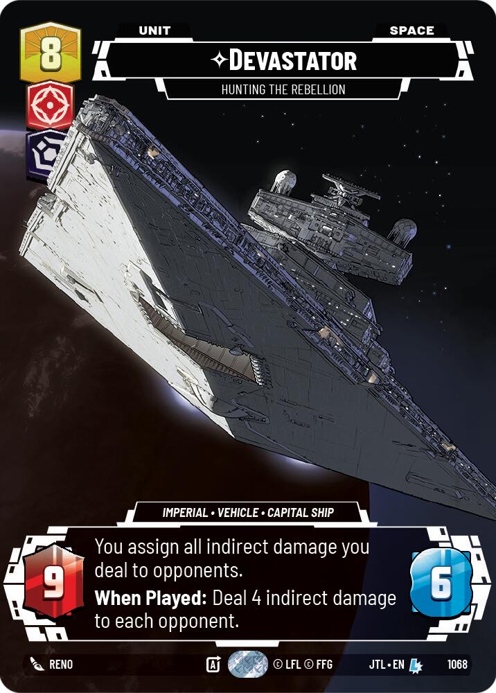 Devastator - Hunting the Rebellion (1068) (Prestige Foil) (1068) [Jump to Lightspeed] | Fandemonia Ltd