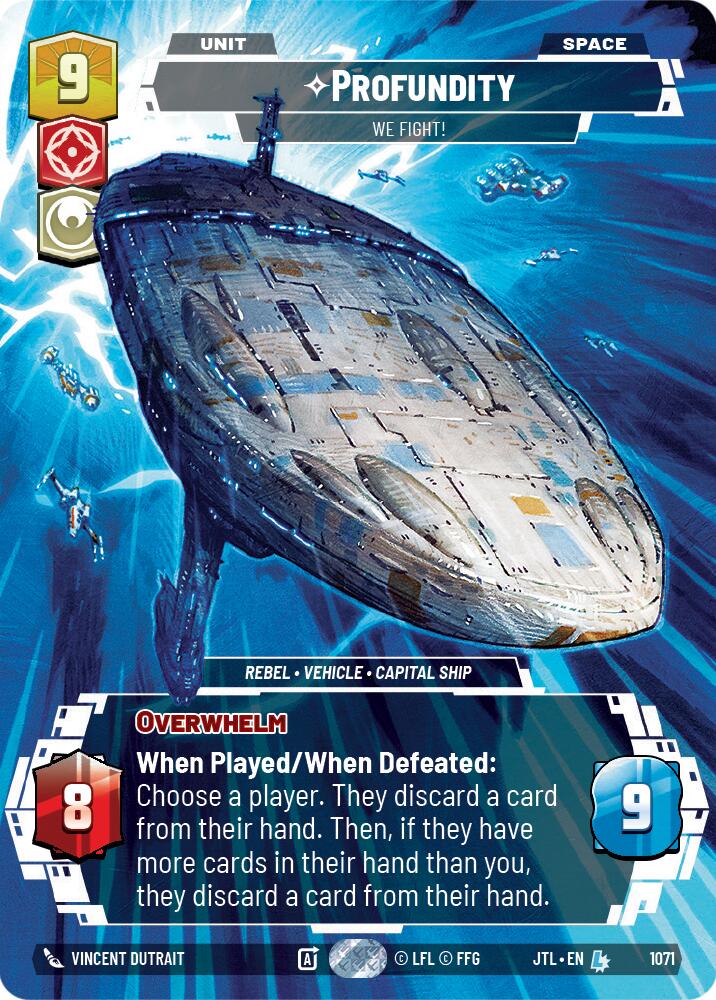 Profundity - We Fight! (1071) (Prestige Foil) (1071) [Jump to Lightspeed] | Fandemonia Ltd
