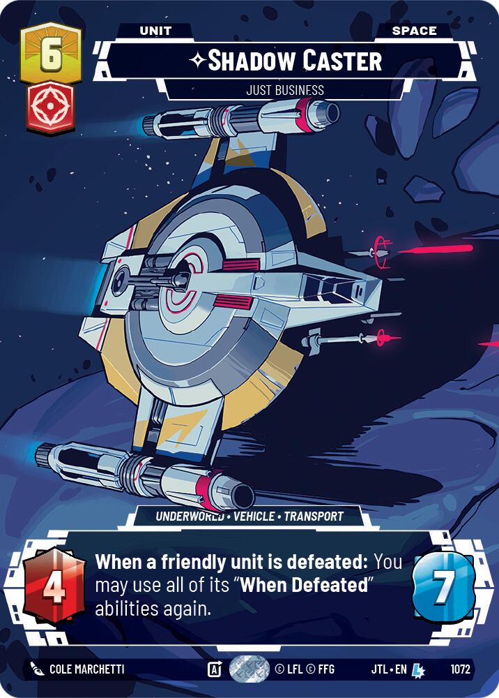 Shadow Caster - Just Business (1072) (Prestige Foil) (1072) [Jump to Lightspeed] | Fandemonia Ltd