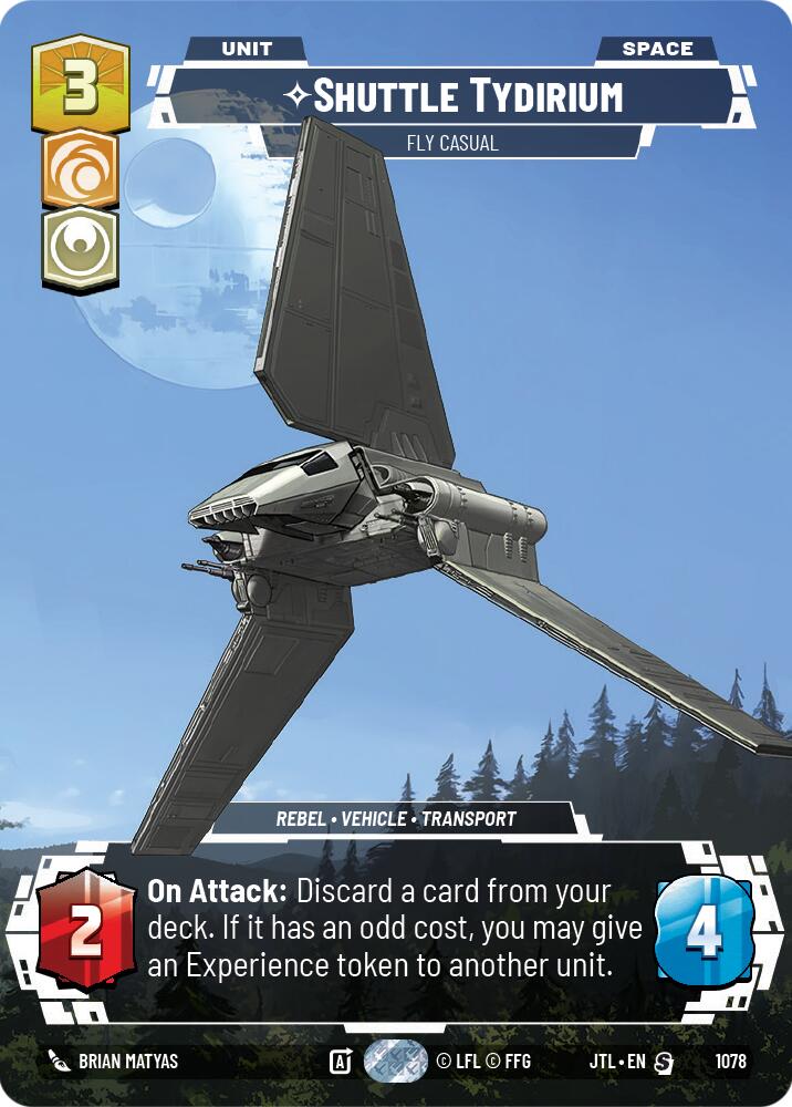 Shuttle Tydirium - Fly Casual (1078) (Prestige Foil) (1078) [Jump to Lightspeed] | Fandemonia Ltd
