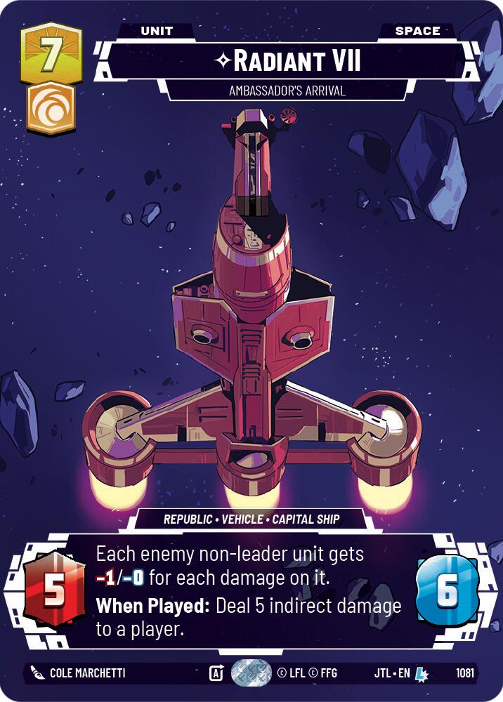 Radiant VII - Ambassadors' Arrival (1081) (Prestige Foil) (1081) [Jump to Lightspeed] | Fandemonia Ltd
