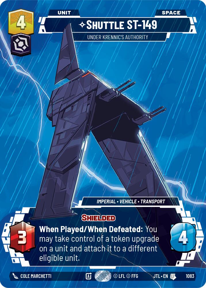 Shuttle ST-149 - Under Krennic's Authority (1083) (Prestige Foil) (1083) [Jump to Lightspeed] | Fandemonia Ltd