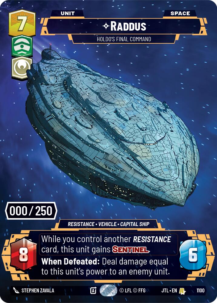 Raddus - Holdo's Final Command (1100) (Serialized) (1100) [Jump to Lightspeed] | Fandemonia Ltd