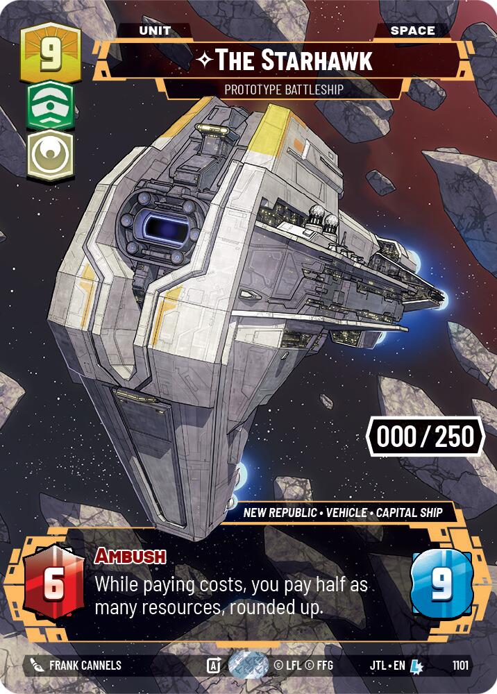 The Starhawk - Prototype Battleship (1101) (Serialized) (1101) [Jump to Lightspeed] | Fandemonia Ltd