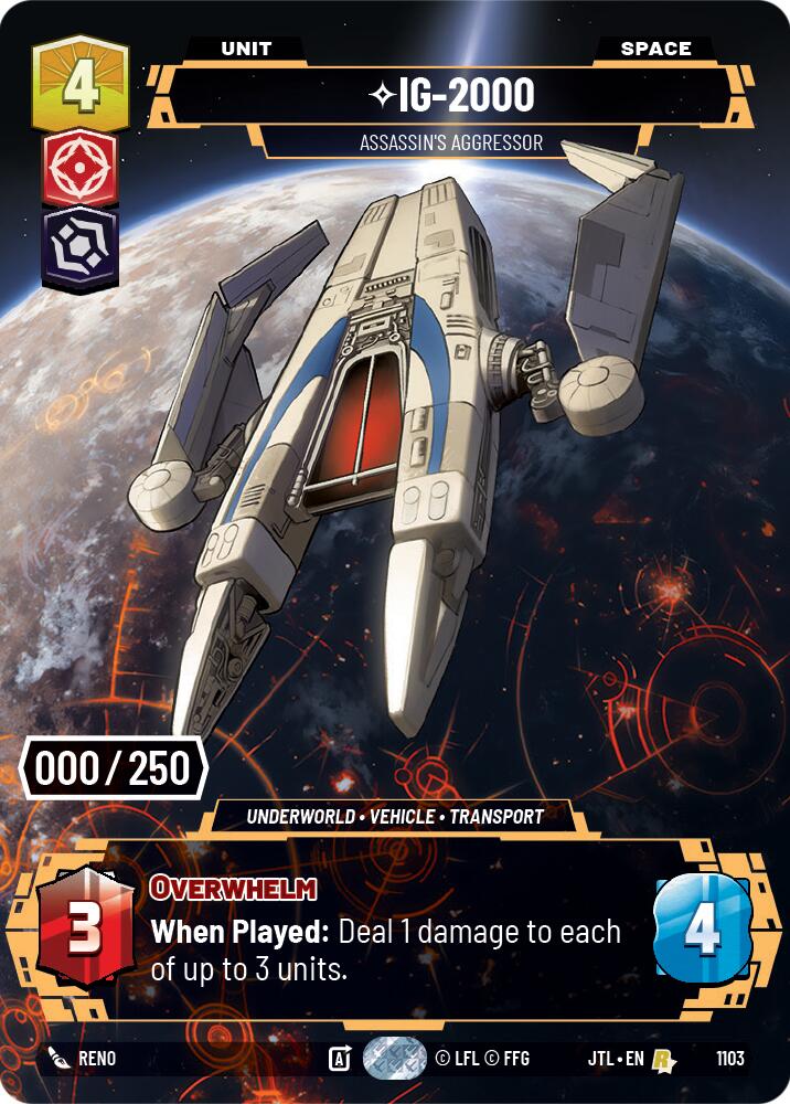 IG-2000 - Assassin's Aggressor (1103) (Serialized) (1103) [Jump to Lightspeed] | Fandemonia Ltd