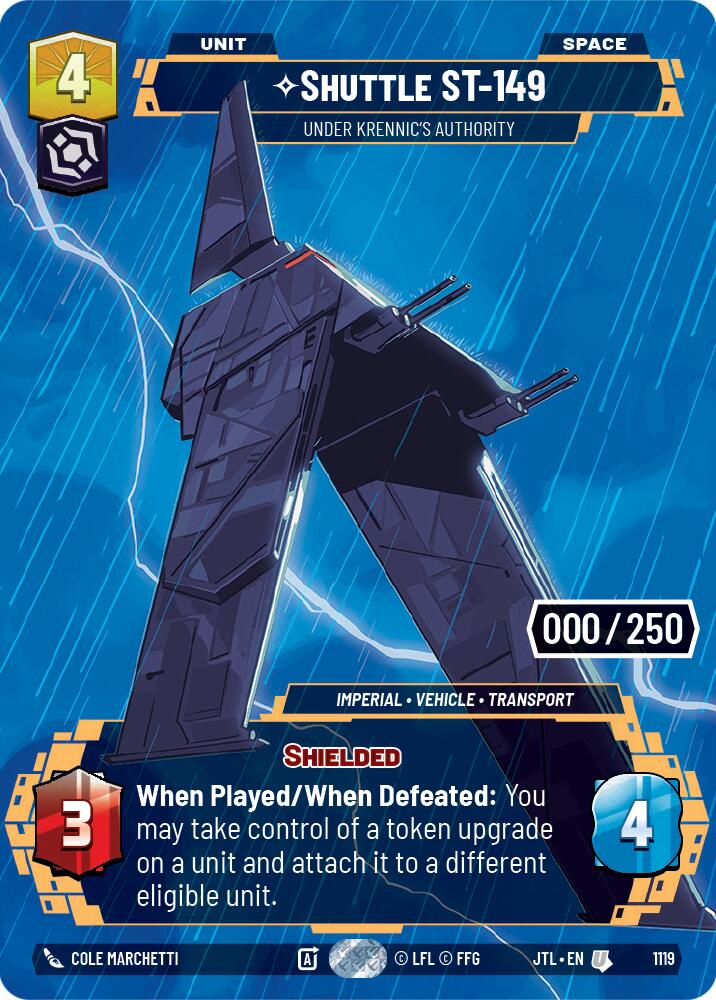 Shuttle ST-149 - Under Krennic's Authority (1119) (Serialized) (1119) [Jump to Lightspeed] | Fandemonia Ltd