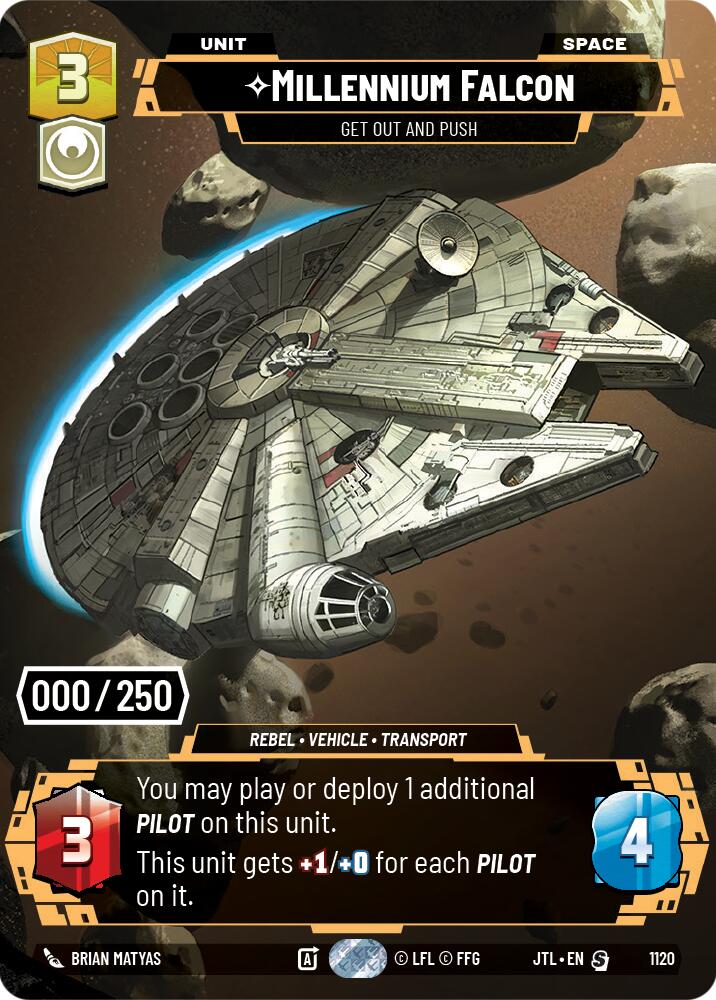 Millennium Falcon - Get Out And Push (1120) (Serialized) (1120) [Jump to Lightspeed] | Fandemonia Ltd