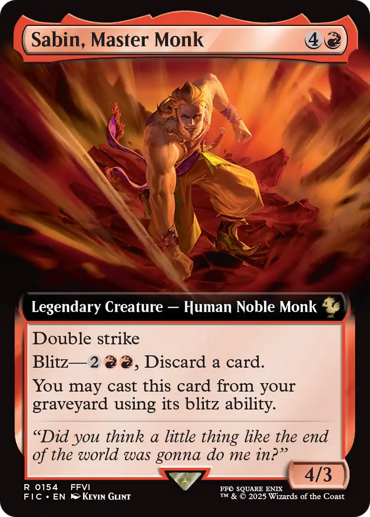 Sabin, Master Monk (Extended Art) [FINAL FANTASY Commander] | Fandemonia Ltd