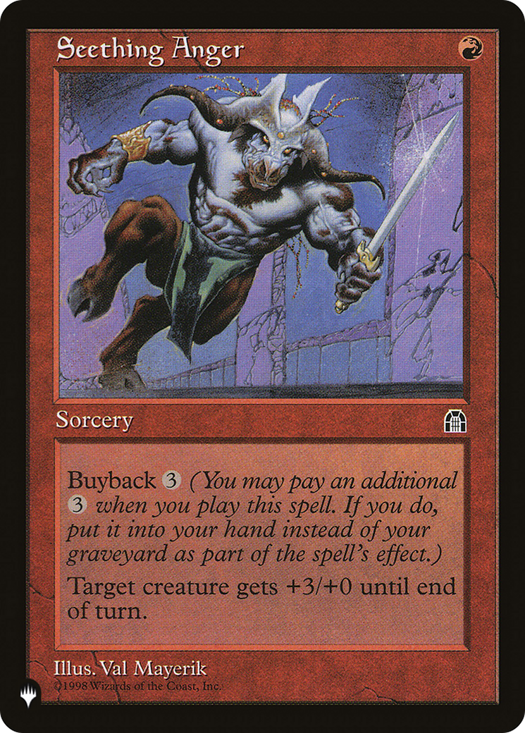 Seething Anger [The List] | Fandemonia Ltd