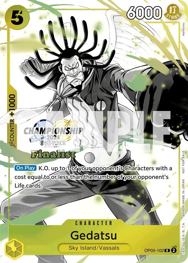 Gedatsu (Championship 2024 Card Set Vol. 2) [Finalist] [One Piece Promotion Cards] | Fandemonia Ltd