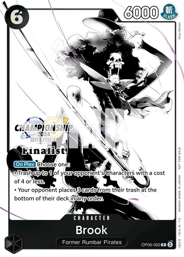 Brook (Championship 2024 Card Set Vol. 2) [Finalist] [One Piece Promotion Cards] | Fandemonia Ltd