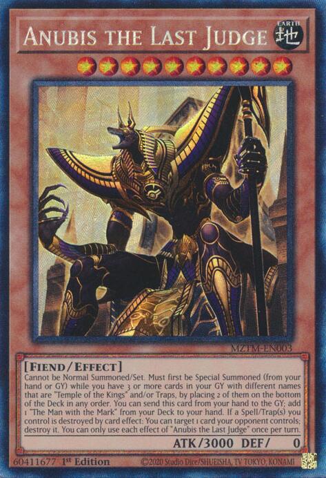 Anubis the Last Judge (Collector's Rare) [MZTM-EN003] Collector's Rare | Fandemonia Ltd