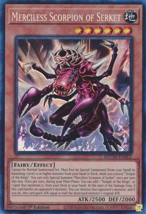 Merciless Scorpion of Serket (Collector's Rare) [MZTM-EN002] Ultra Rare | Fandemonia Ltd