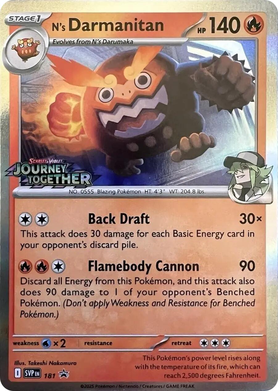 N's Darmanitan (181) [Scarlet & Violet: Black Star Promos] | Fandemonia Ltd