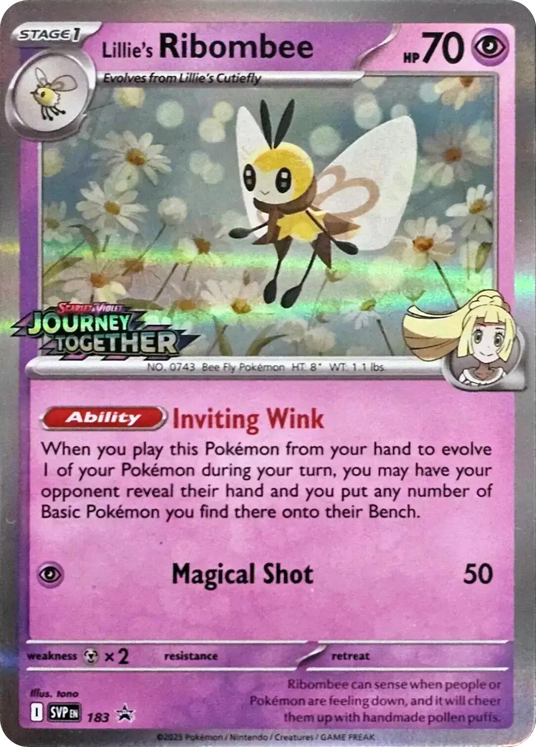 Lillie's Ribombee (183) [Scarlet & Violet: Black Star Promos] | Fandemonia Ltd