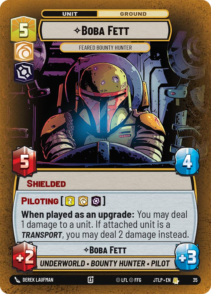 Boba Fett - Feared Bounty Hunter (Foil) (35) [Jump to Lightspeed: Weekly Play] | Fandemonia Ltd