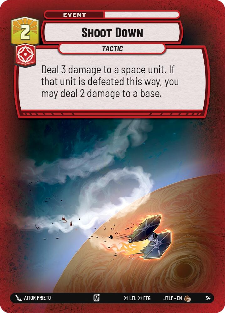 Shoot Down (Foil) (34) [Jump to Lightspeed: Weekly Play] | Fandemonia Ltd