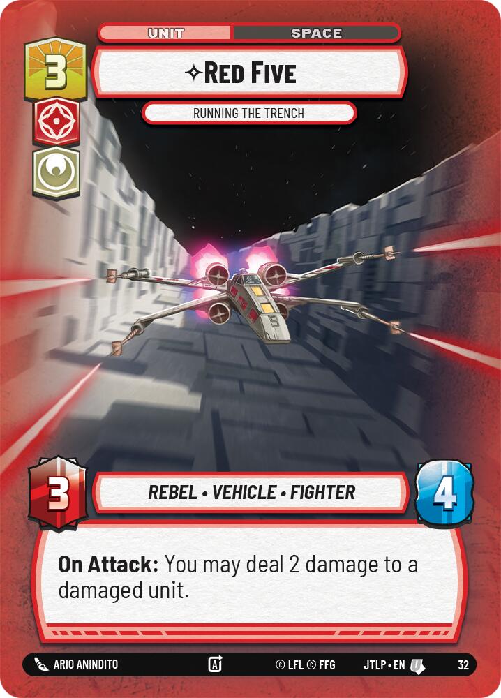 Red Five - Running the Trench (Foil) (32) [Jump to Lightspeed: Weekly Play] | Fandemonia Ltd