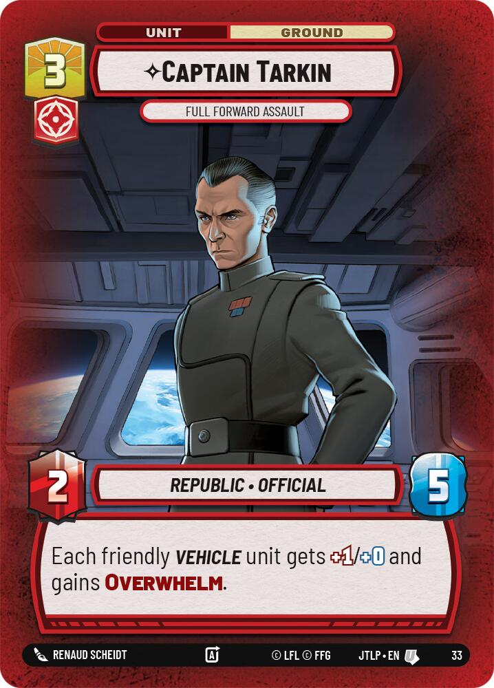 Captain Tarkin - Full Forward Assault (Foil) (33) [Jump to Lightspeed: Weekly Play] | Fandemonia Ltd