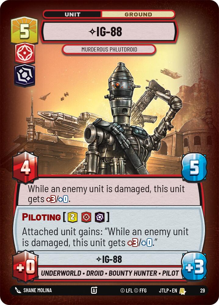 IG-88 - Murderous Phlutdroid (Foil) (29) [Jump to Lightspeed: Weekly Play] | Fandemonia Ltd