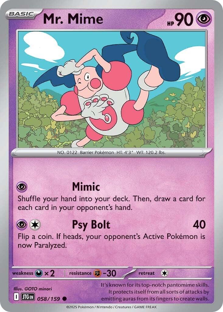 Mr. Mime (058/159) [Scarlet & Violet: Journey Together] | Fandemonia Ltd