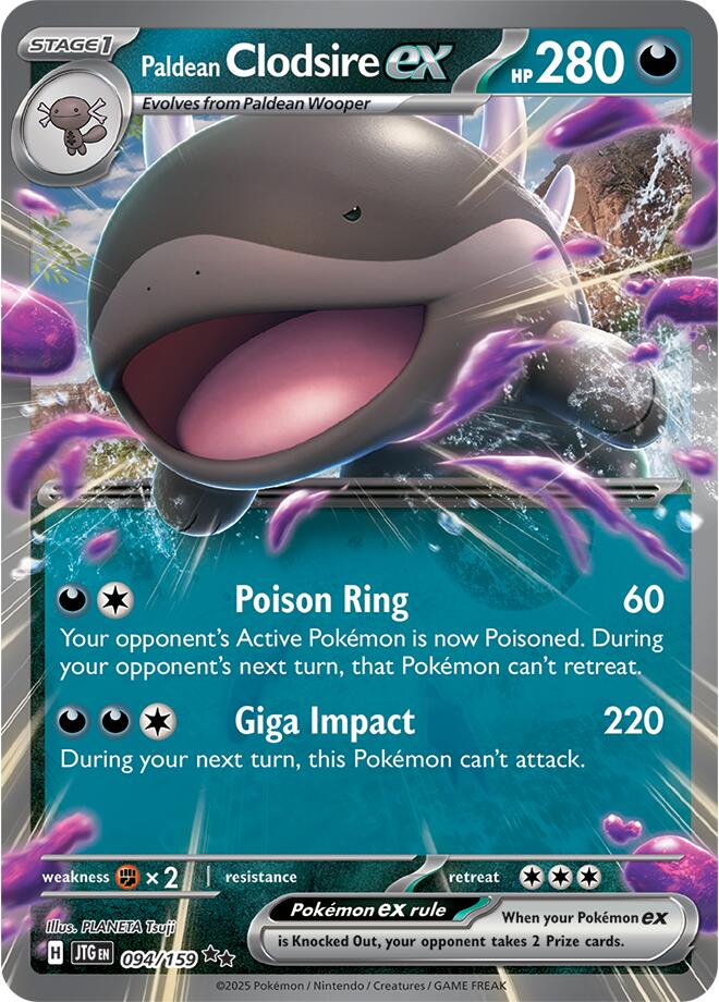 Paldean Clodsire ex (094/159) [Scarlet & Violet: Journey Together] | Fandemonia Ltd