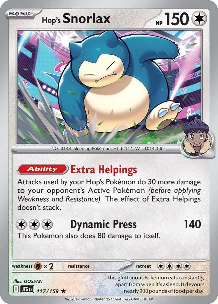 Hop's Snorlax (117/159) [Scarlet & Violet: Journey Together] | Fandemonia Ltd