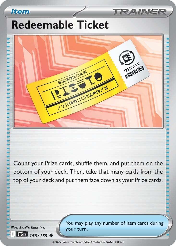 Redeemable Ticket (156/159) [Scarlet & Violet: Journey Together] | Fandemonia Ltd