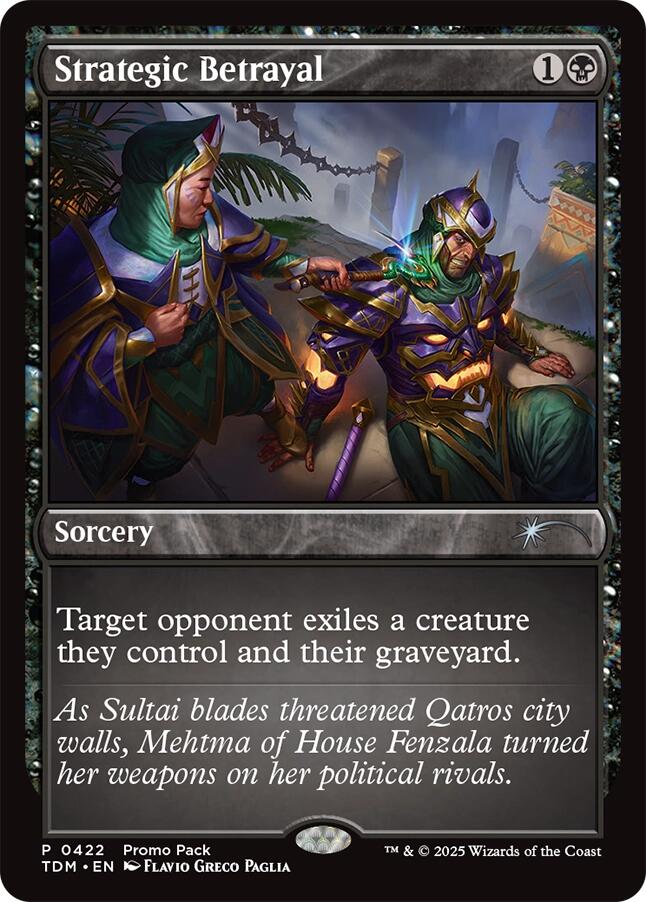 Strategic Betrayal [Tarkir: Dragonstorm Promos] | Fandemonia Ltd