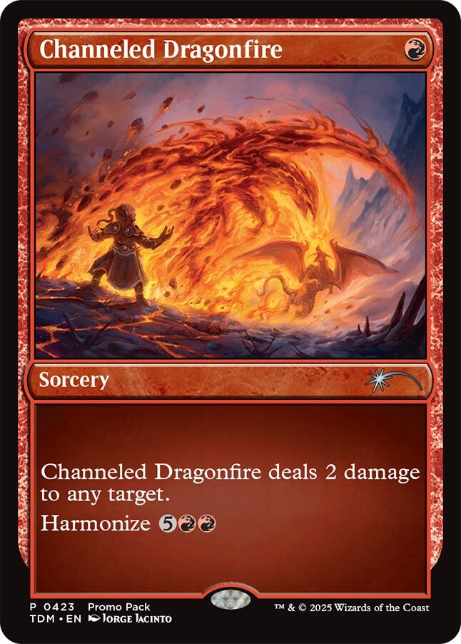 Channeled Dragonfire [Tarkir: Dragonstorm Promos] | Fandemonia Ltd