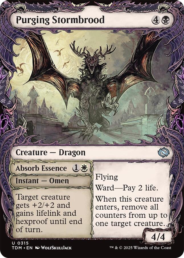 Purging Stormbrood (Showcase) [Tarkir: Dragonstorm] | Fandemonia Ltd