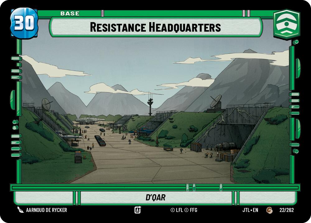 Resistance Headquarters // X-Wing (022/262 // T02/T04) (022/262 // T02/T04) [Jump to Lightspeed] | Fandemonia Ltd