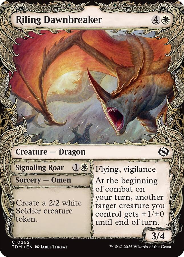 Riling Dawnbreaker (Showcase) [Tarkir: Dragonstorm] | Fandemonia Ltd