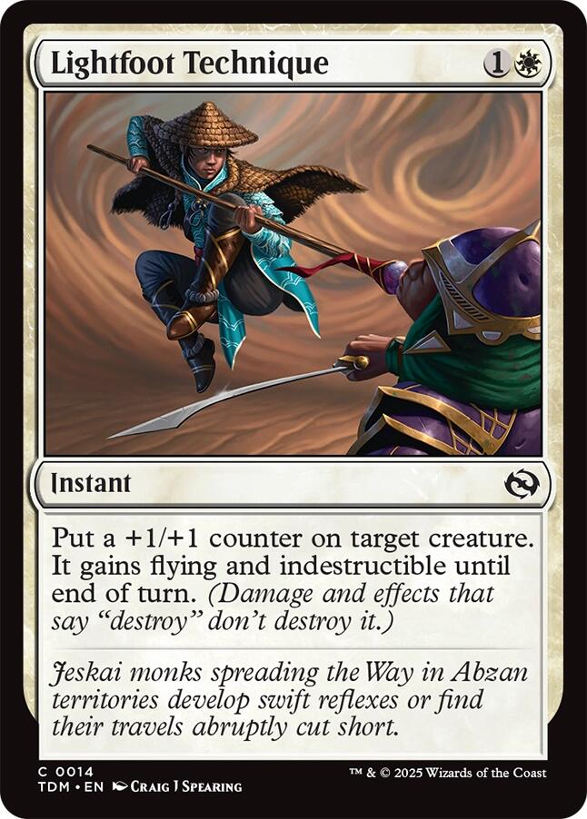 Lightfoot Technique [Tarkir: Dragonstorm] | Fandemonia Ltd