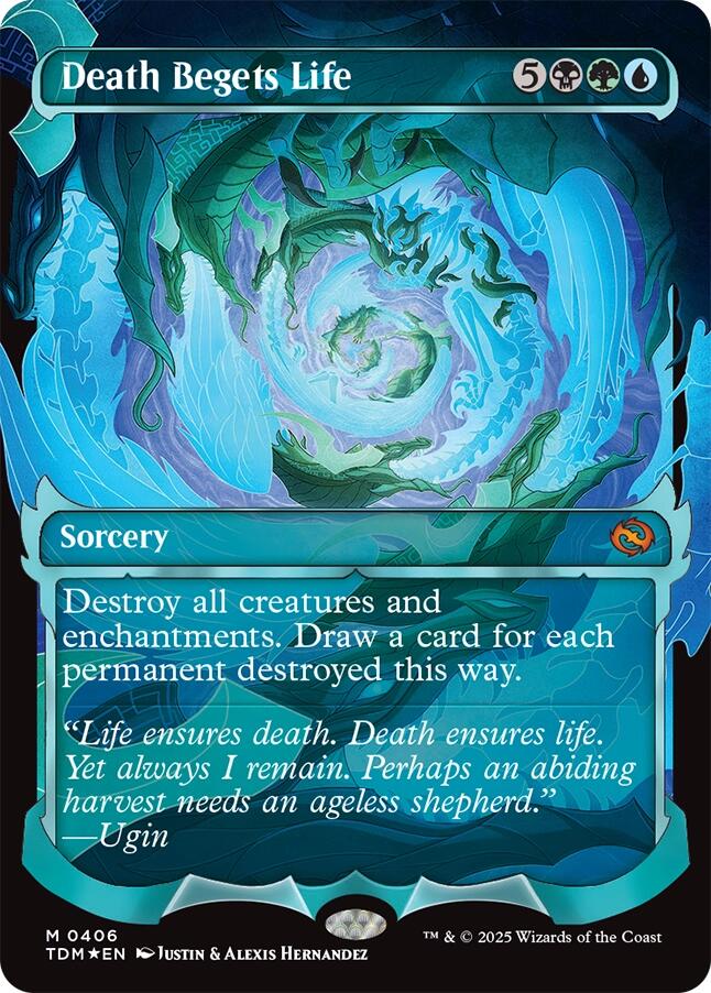 Death Begets Life (Showcase) [Tarkir: Dragonstorm] | Fandemonia Ltd