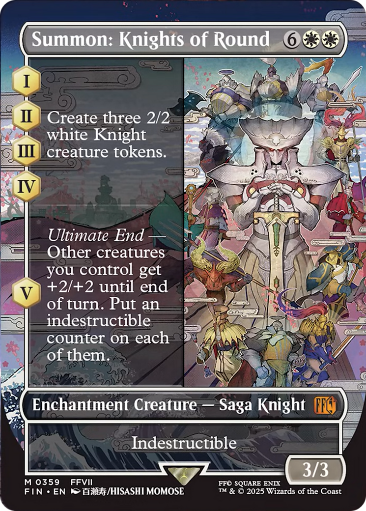 Summon: Knights of Round (Borderless) [FINAL FANTASY] | Fandemonia Ltd