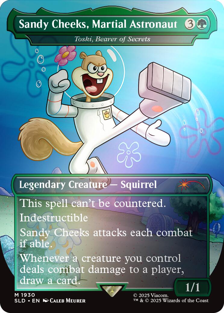 Sandy Cheeks, Martial Astronaut - Toski, Bearer of Secrets (Rainbow Foil) [Secret Lair Drop Series] | Fandemonia Ltd